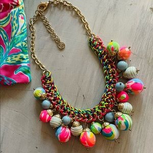 EUC Lilly Pulitzer Vero Bauble Statement Necklace